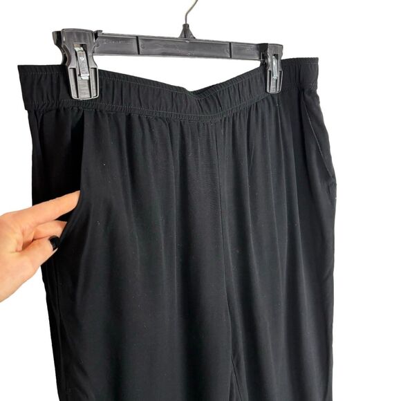 Madewell Cuffed Track Trousers Black Pants Women's Medium - Picture 4 of 7